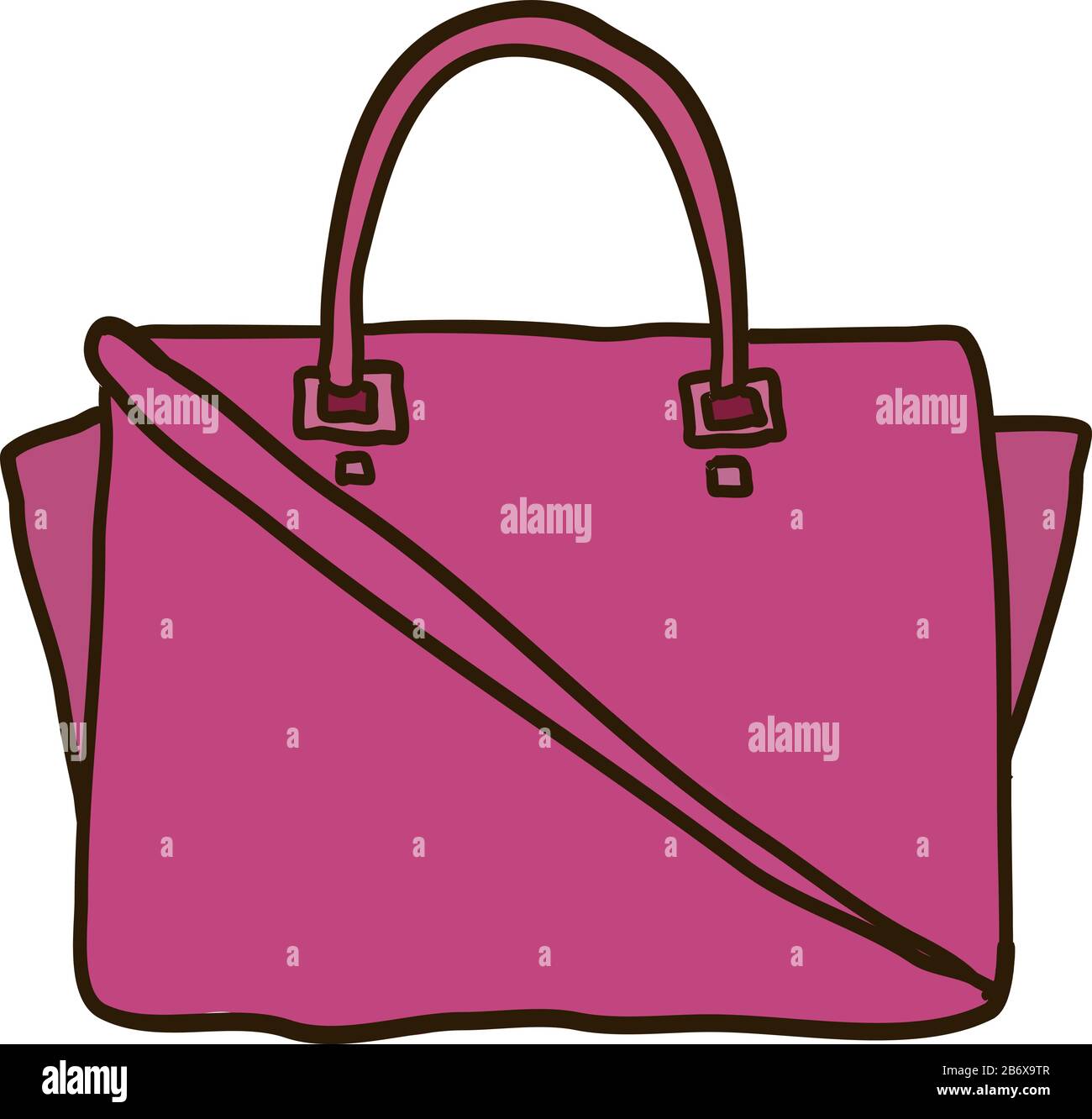 Purse Clipart Clear Bag - Pink Bag Clip Art, HD Png Download -  600x875(#935060) - PngFind