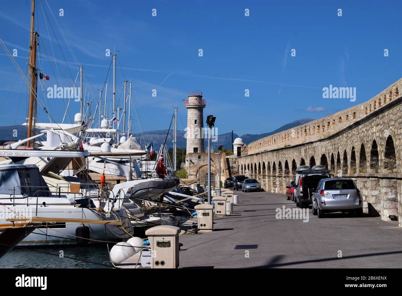Port Vauban, Antibes, South of France Stock Photo
