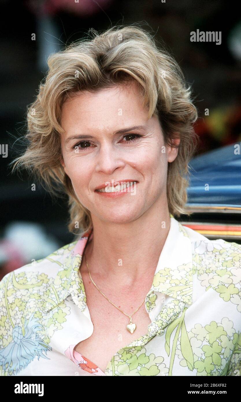 Porträt der Schauspielerin LESLIE MALTON, Deutschland 1996. Portrait of the actress LESLIE MALTON, Germany 1996. Stock Photo