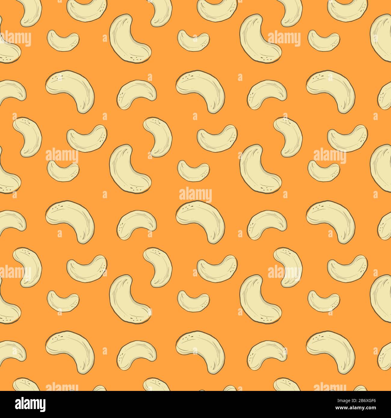 Nut wallpaper, illustration, vector on white background Stock Vector