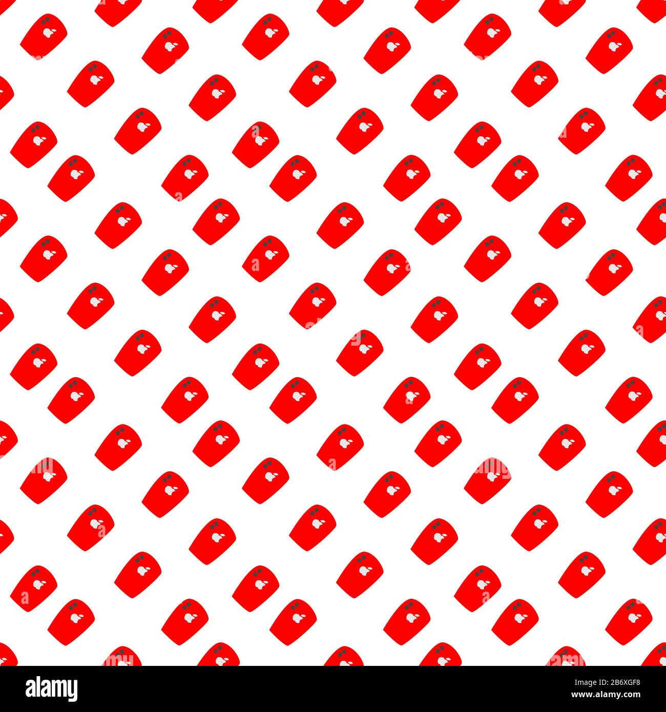 Cellphone pattern, illustration, vector on white background. Stock Vector