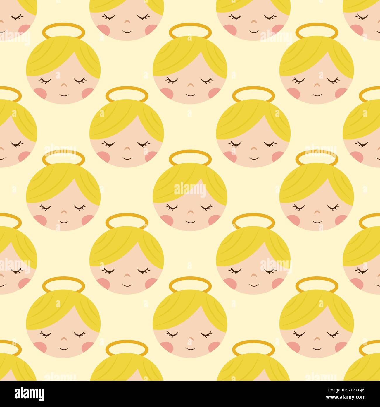 Angel pattern, illustration, vector on white background Stock Vector ...