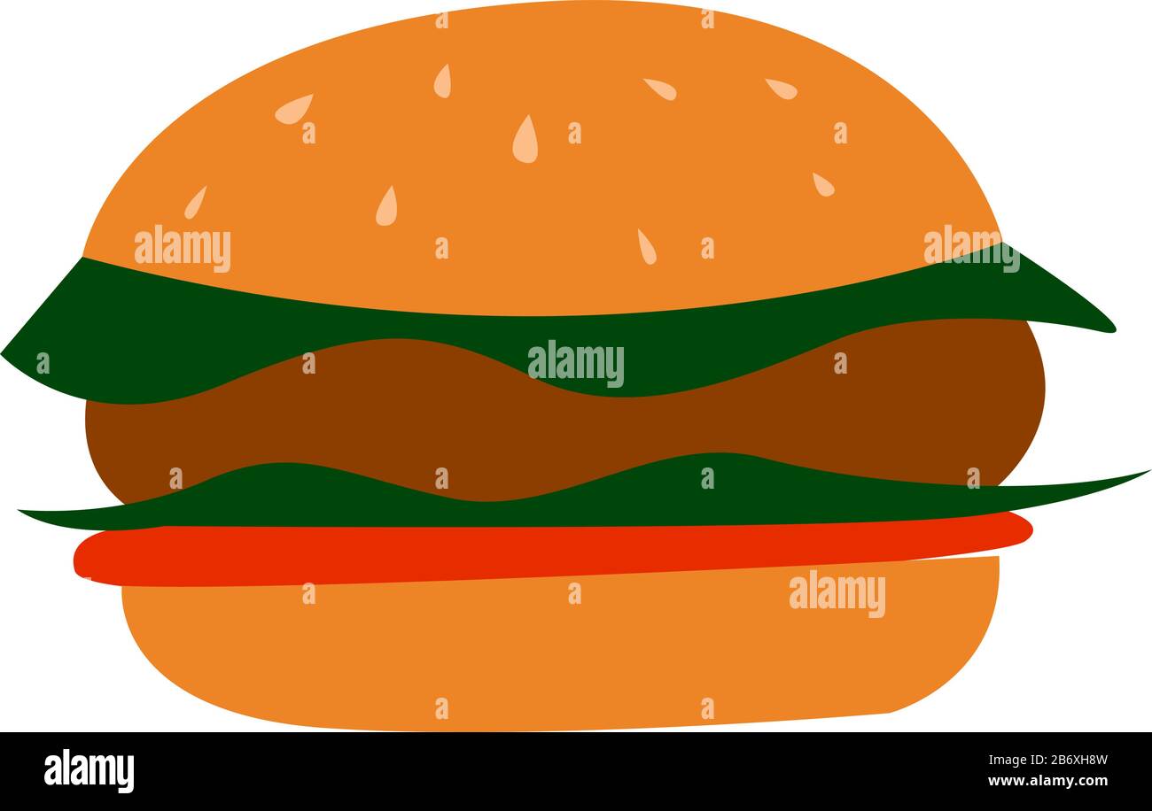 Cheeseburger Illustration Vector On White Background Stock Vector Cheeseburger Illustration Vector On White Background Stock Vector