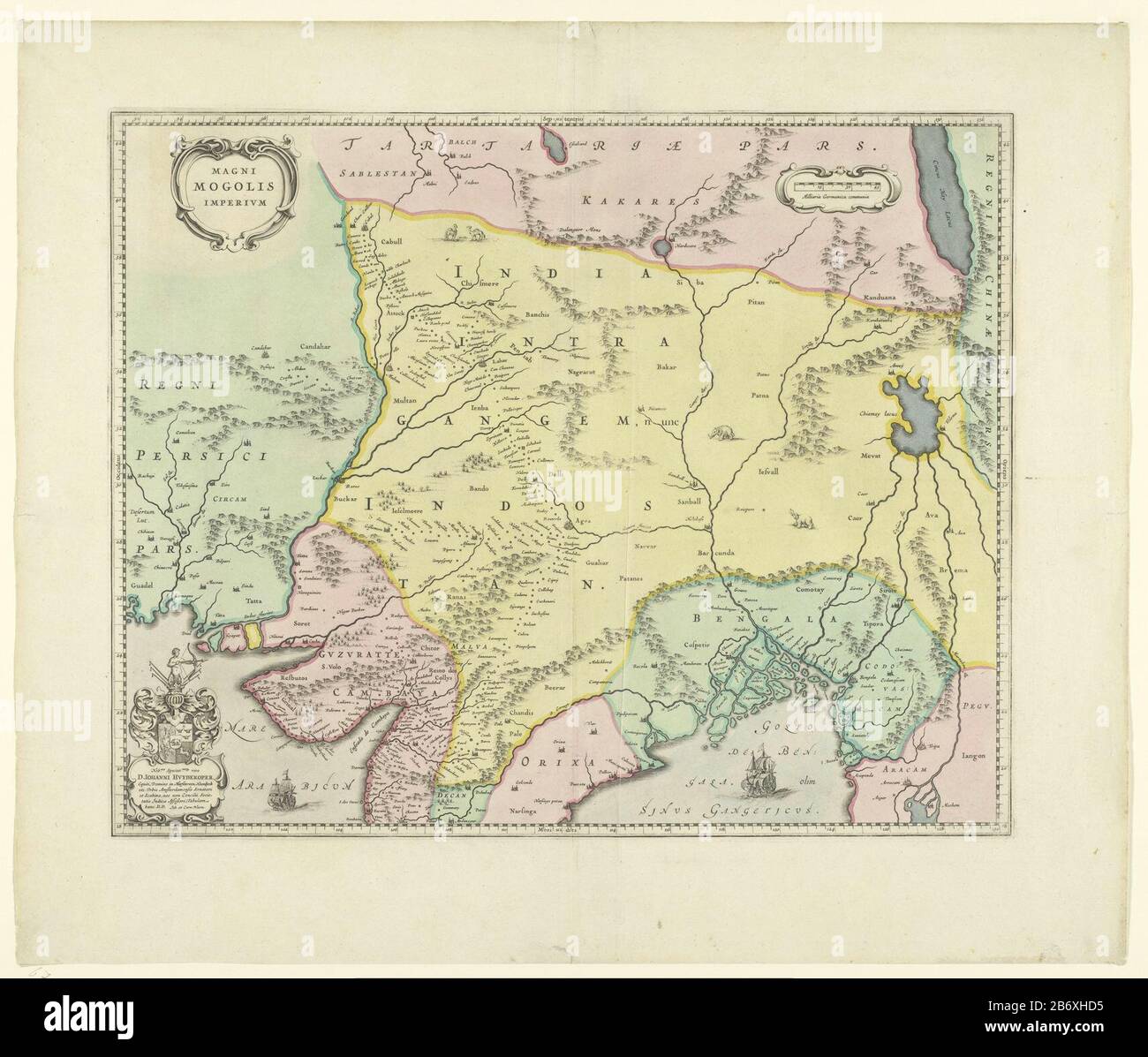 17th century india map hi-res stock photography and images - Alamy