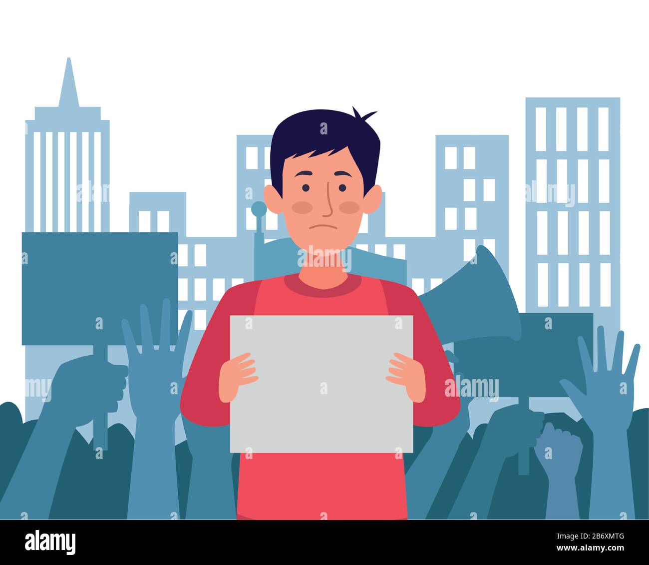 Nationalism protester Stock Vector Images - Alamy