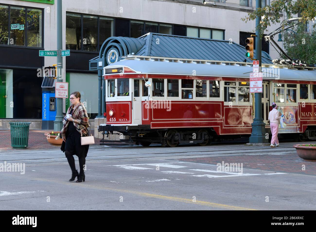 USA, Deep South,Tennessee, Memphis, Pedestrian in downtown Stock Photo