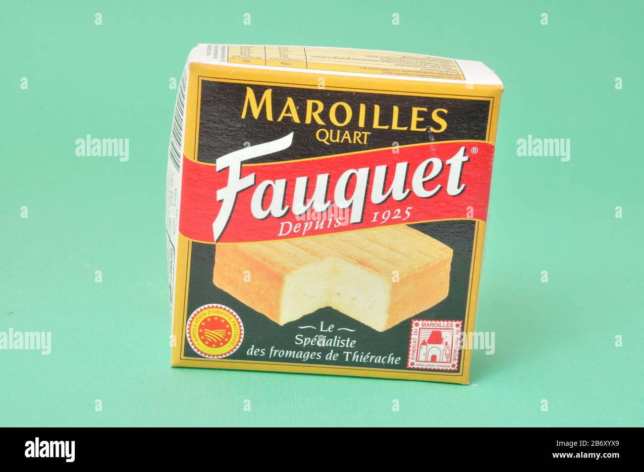 Maroilles, french cheese Stock Photo