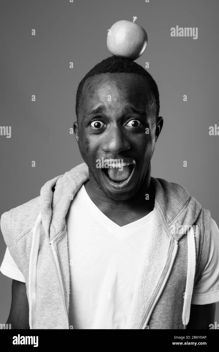 African american man shocked face Black and White Stock Photos & Images ...