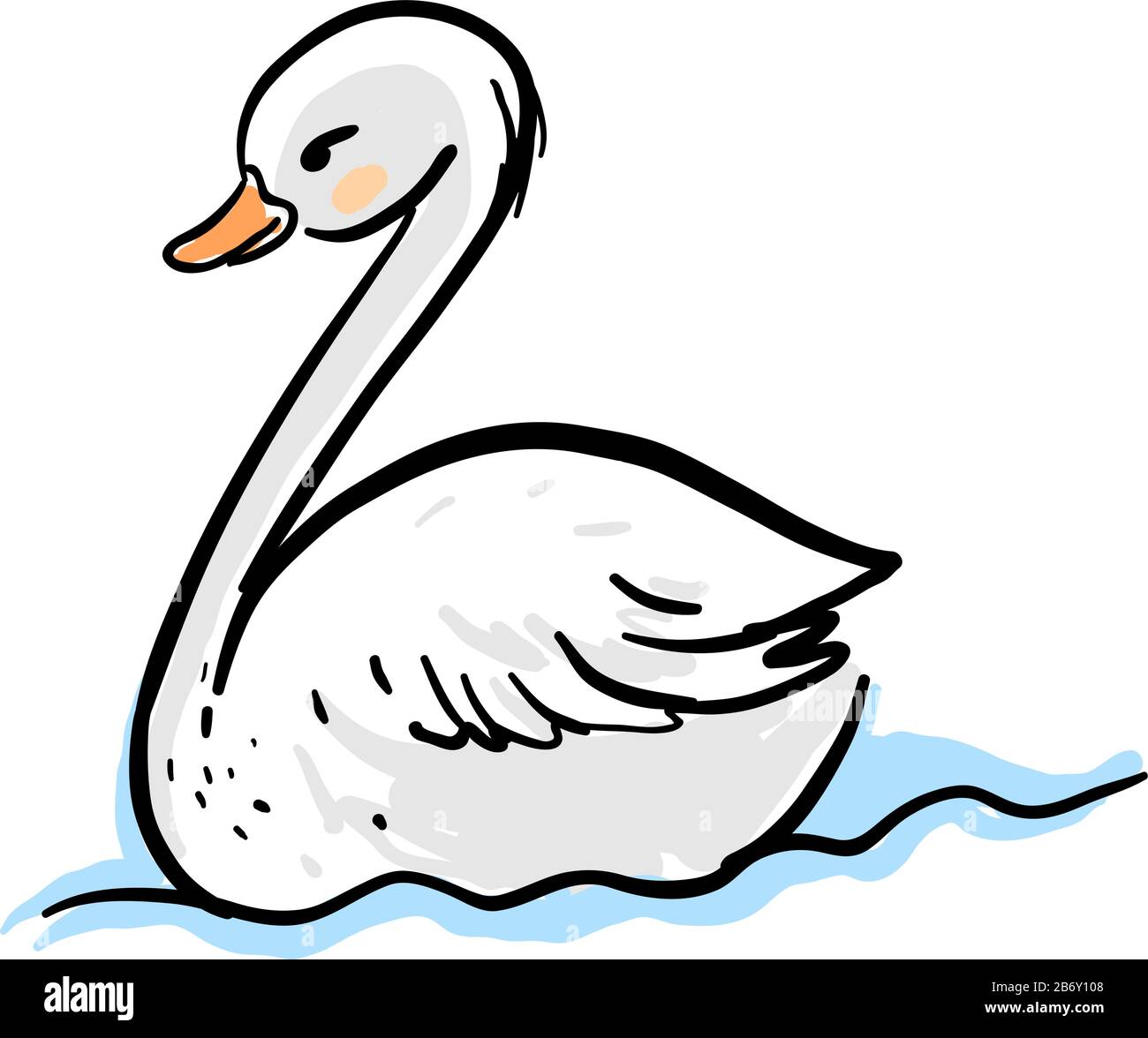Swan Love Clipart Dividers