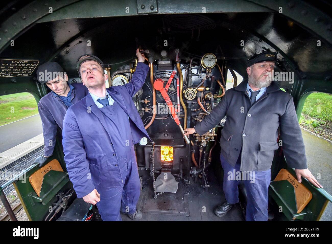 Steam train crew hires stock photography and images Alamy