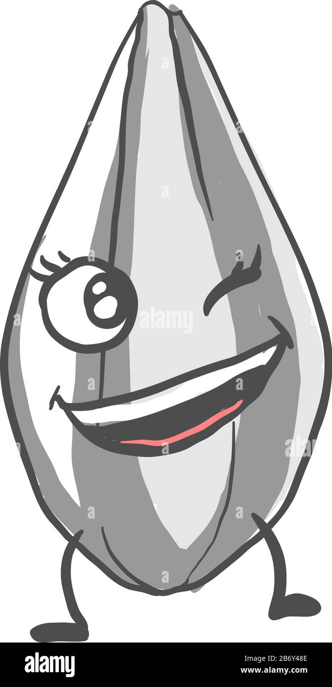 Seed Vector Smiling Husks Stock Vector Images - Alamy