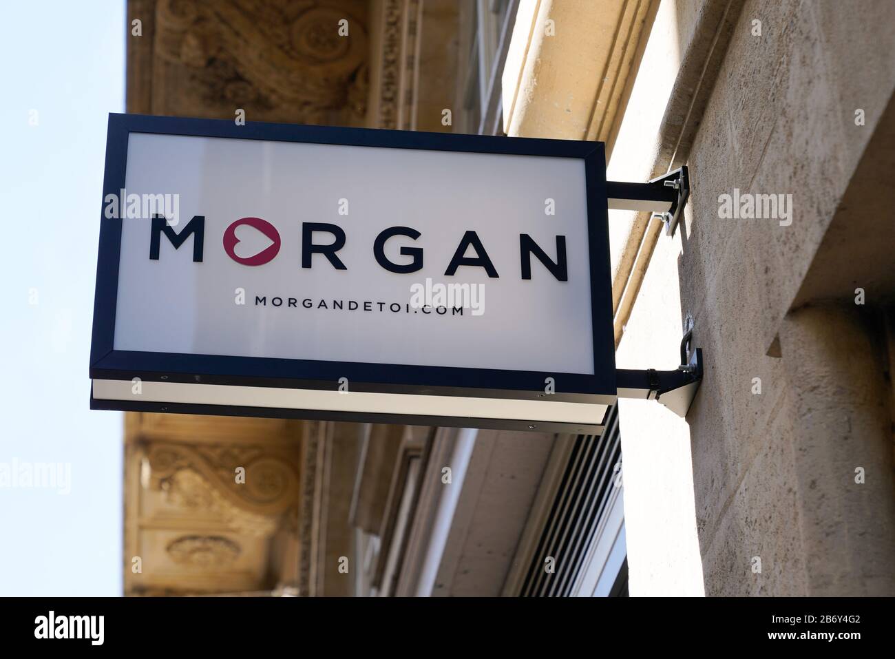 Bordeaux , Aquitaine / France - 09 18 2019 : shop logo Morgan storefront  signage in store street / Morgan de Toi means in English Morgan for You  Stock Photo - Alamy