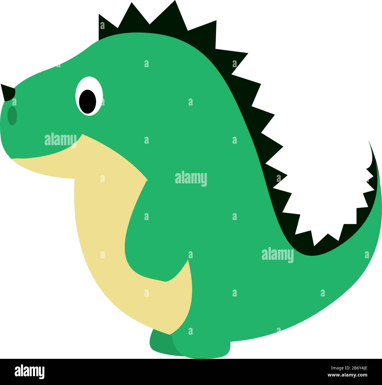 Toy dinosaur, illustration, vector on white background Stock Vector