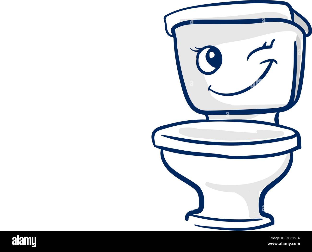 Vector Illustration Of Cartoon Toilet Stock Vector Im - vrogue.co