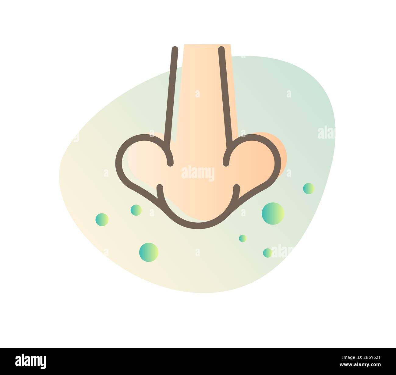 Sneeze - Common Cold and Flu - Icon as EPS 10 File Stock Vector