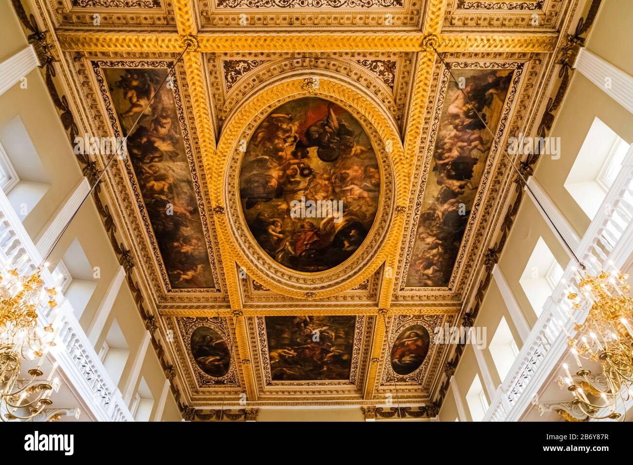 Jones banqueting hall whitehall ceiling hires stock photography and