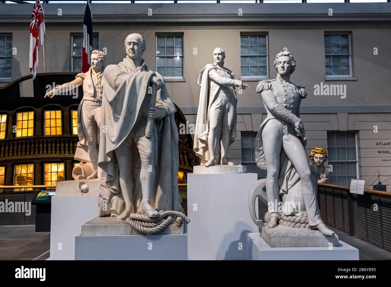 England, London, Greenwich, National Maritime Museum, Display of