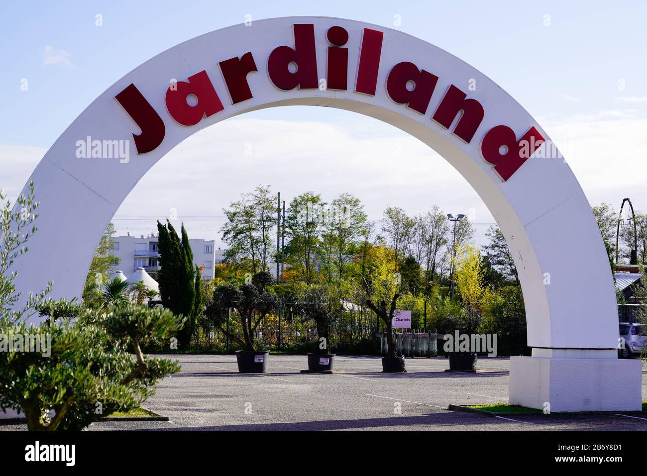Bordeaux , Aquitaine / France - 11 25 2019 : jardiland logo sign store garden center shop home improvement brand Stock Photo
