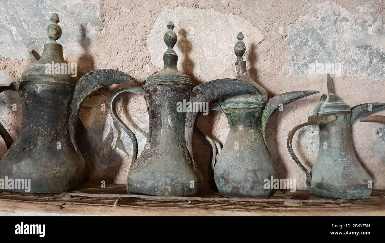 Arab coffee pots Stock Photo