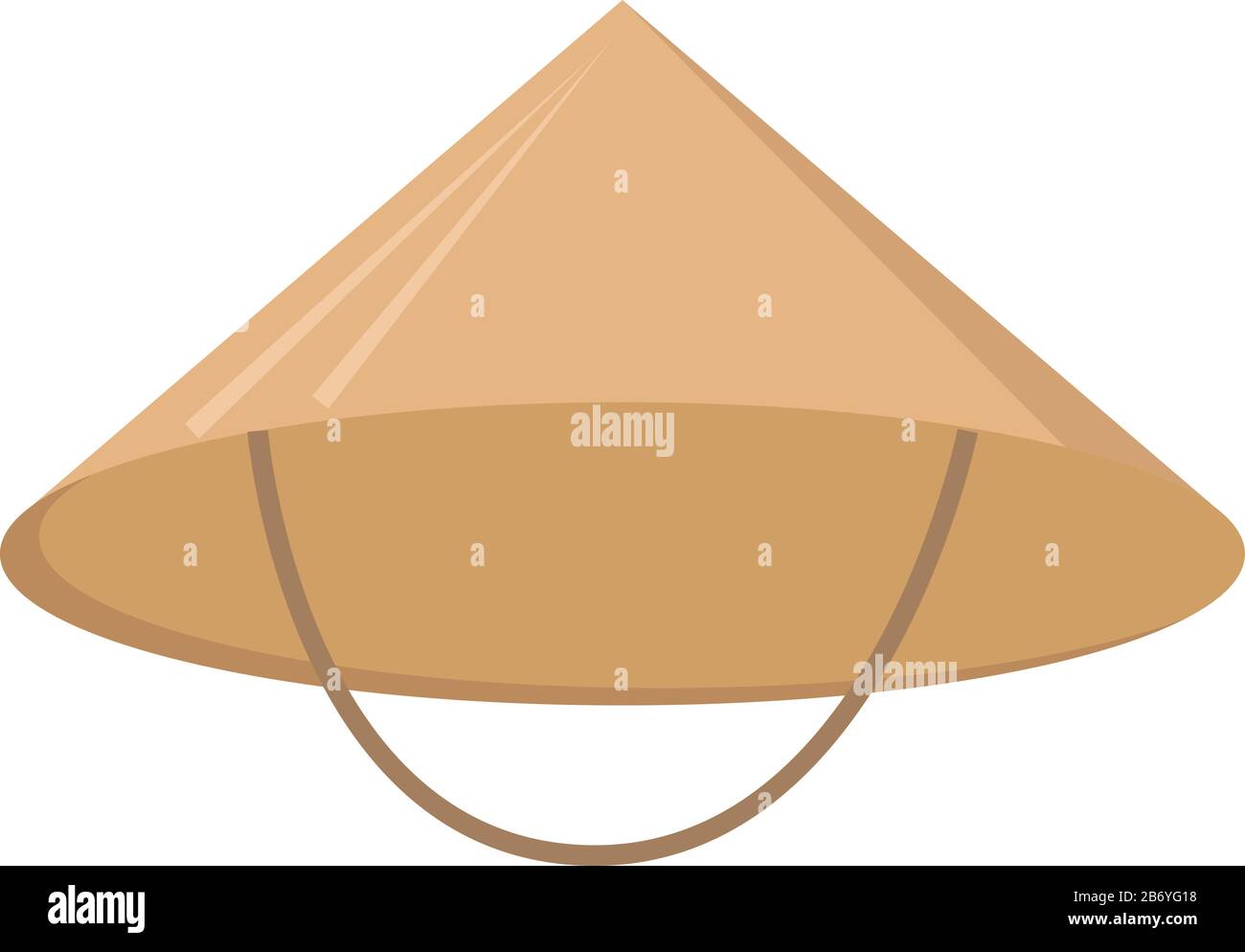 Asian conical style hat Stock Vector Images - Alamy