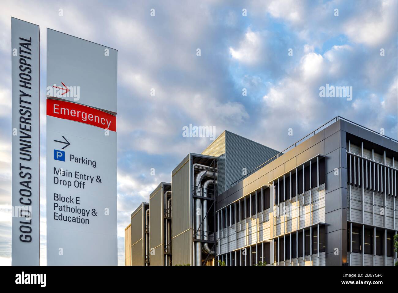 Gold Coast University Hospital Coronavirus quarantine centre Gold Coast, Queensland, Australia Stock Photo