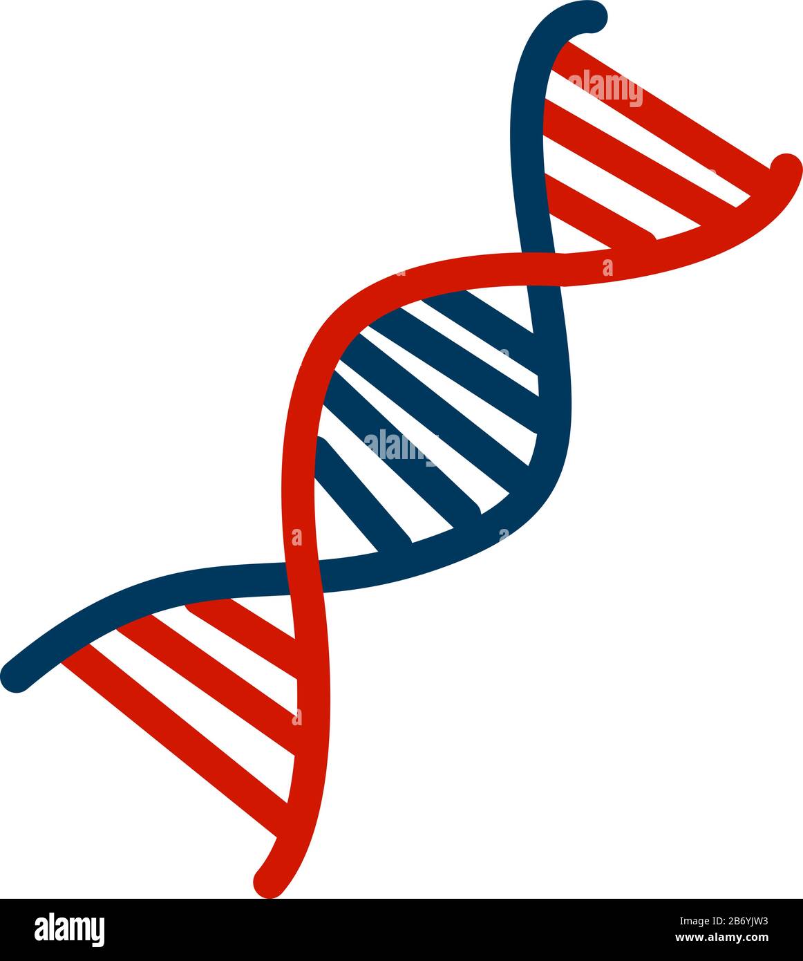 DNA, illustration, vector on white background Stock Vector Image & Art ...