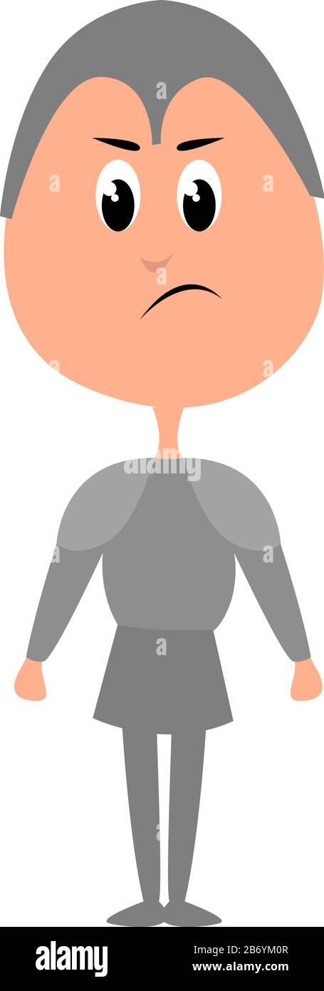 Knight in arrmor, illustration, vector on white background. Stock Vector