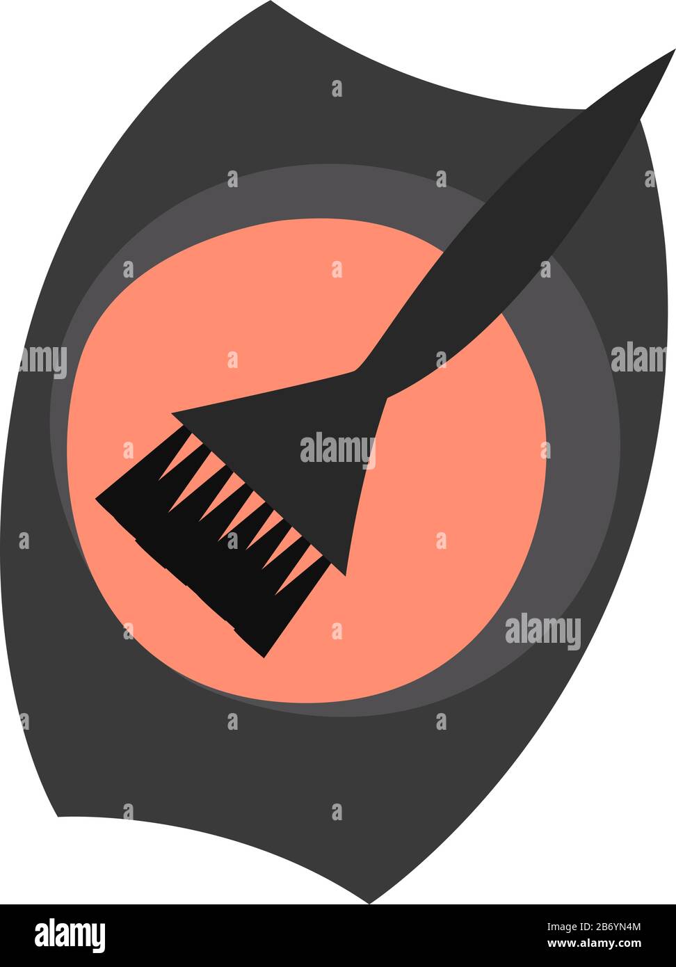 Hair dye, illustration, vector on white background Stock Vector Image ...