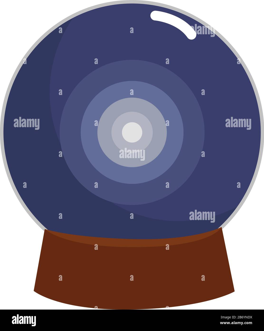 Magic ball, illustration, vector on white background Stock Vector Image ...