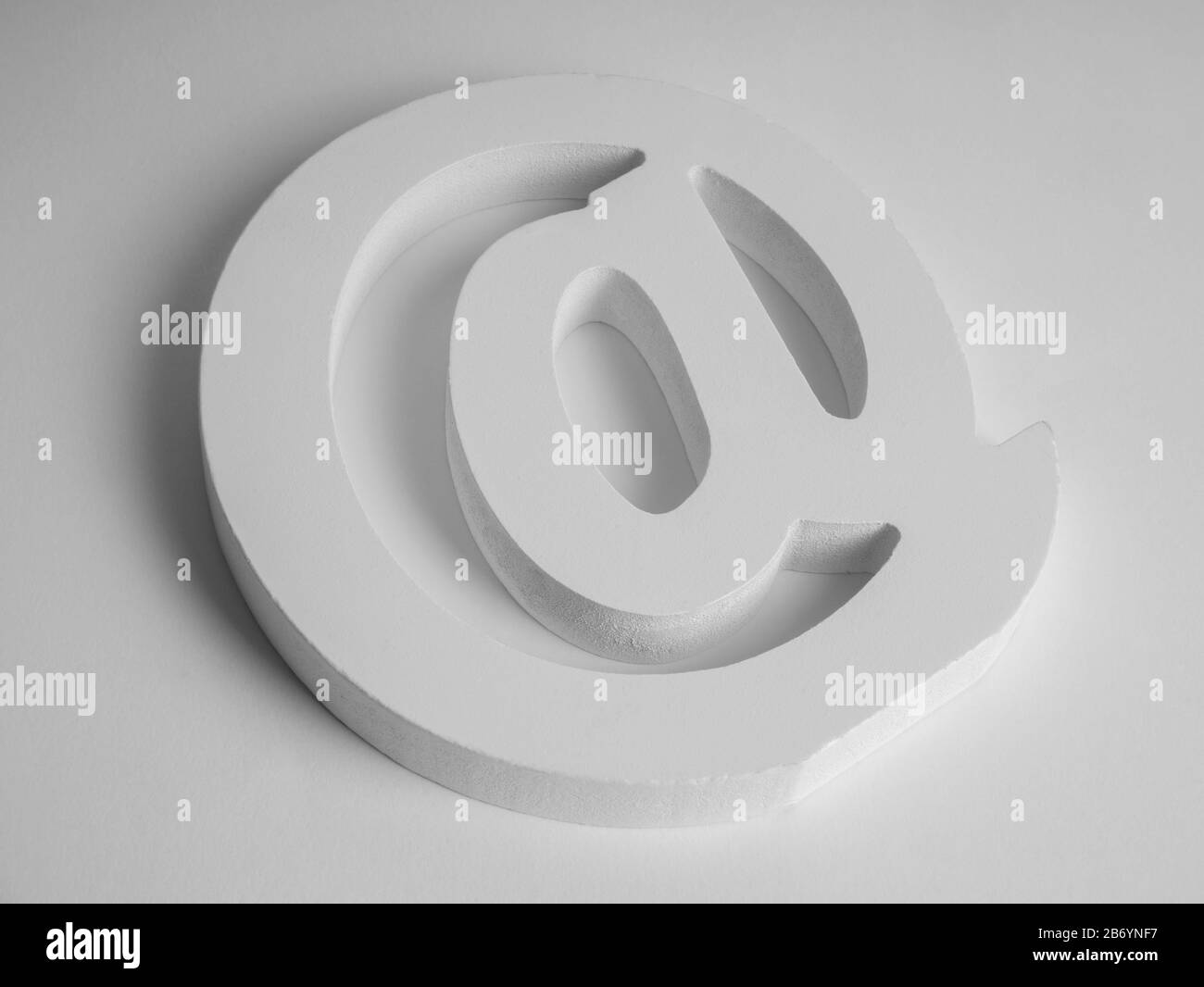 E-mail symbol on white background Stock Photo - Alamy