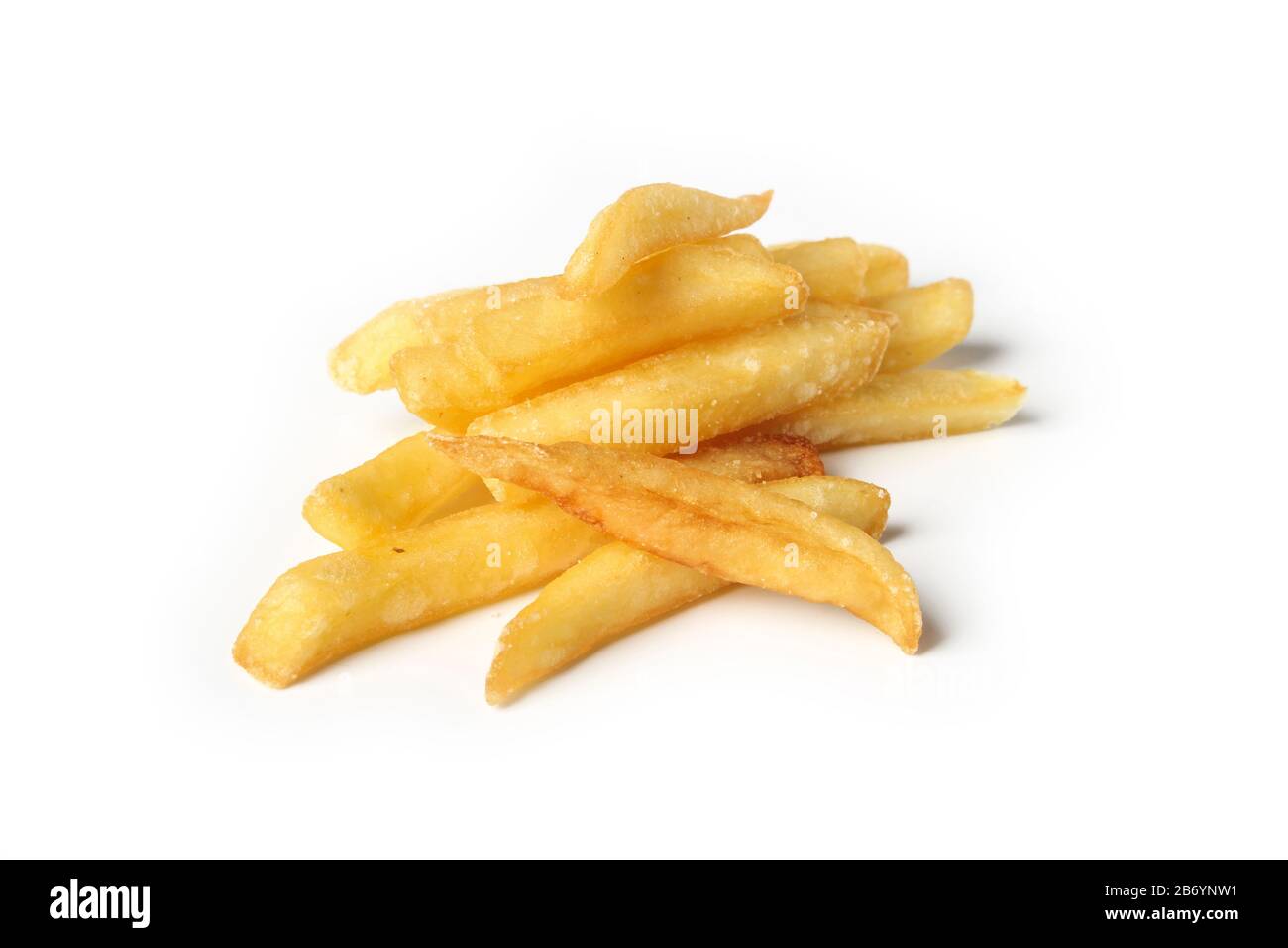 French potatoes isolated on white Stock Photo