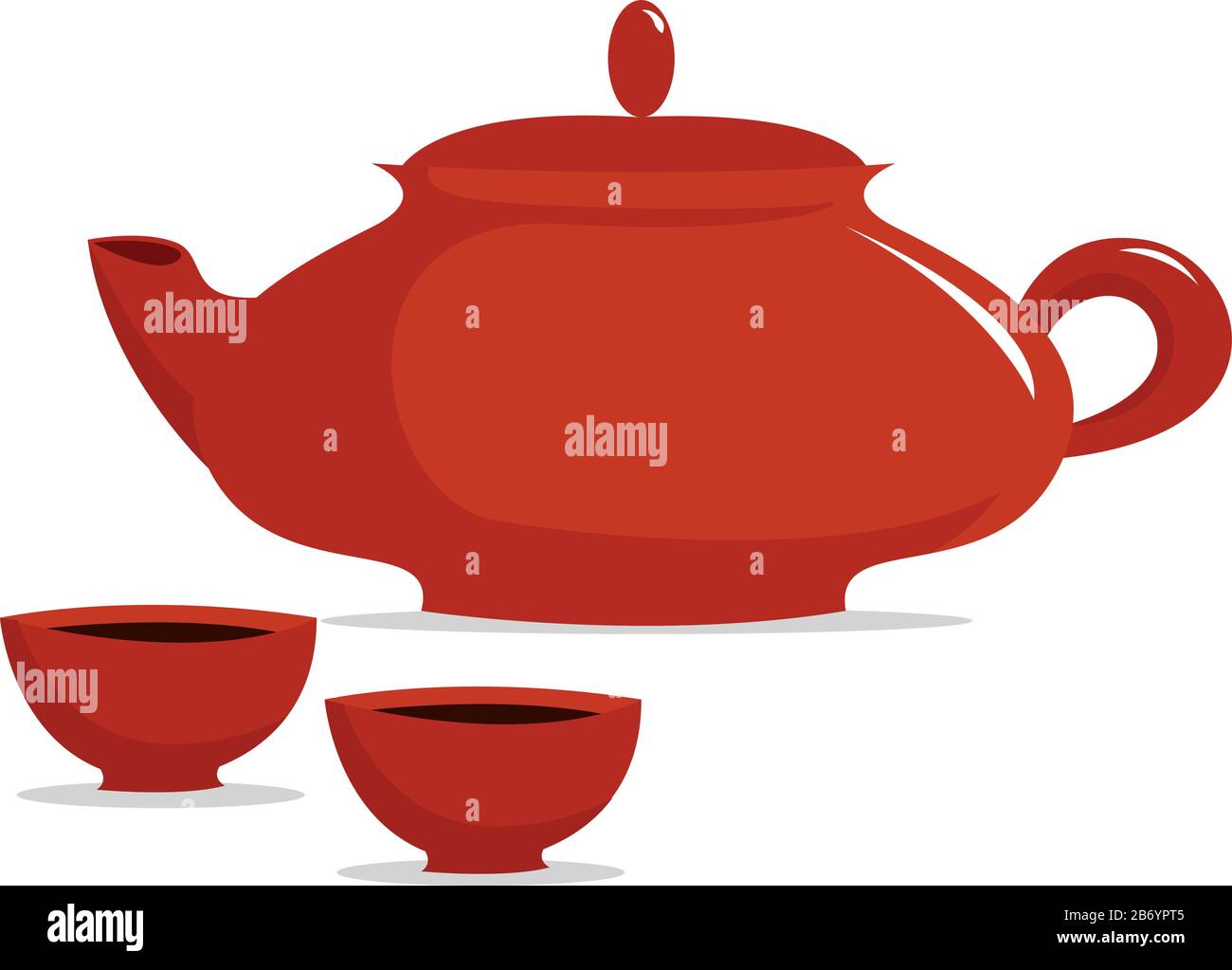 Japanese tea, illustration, vector on white background Stock Vector ...