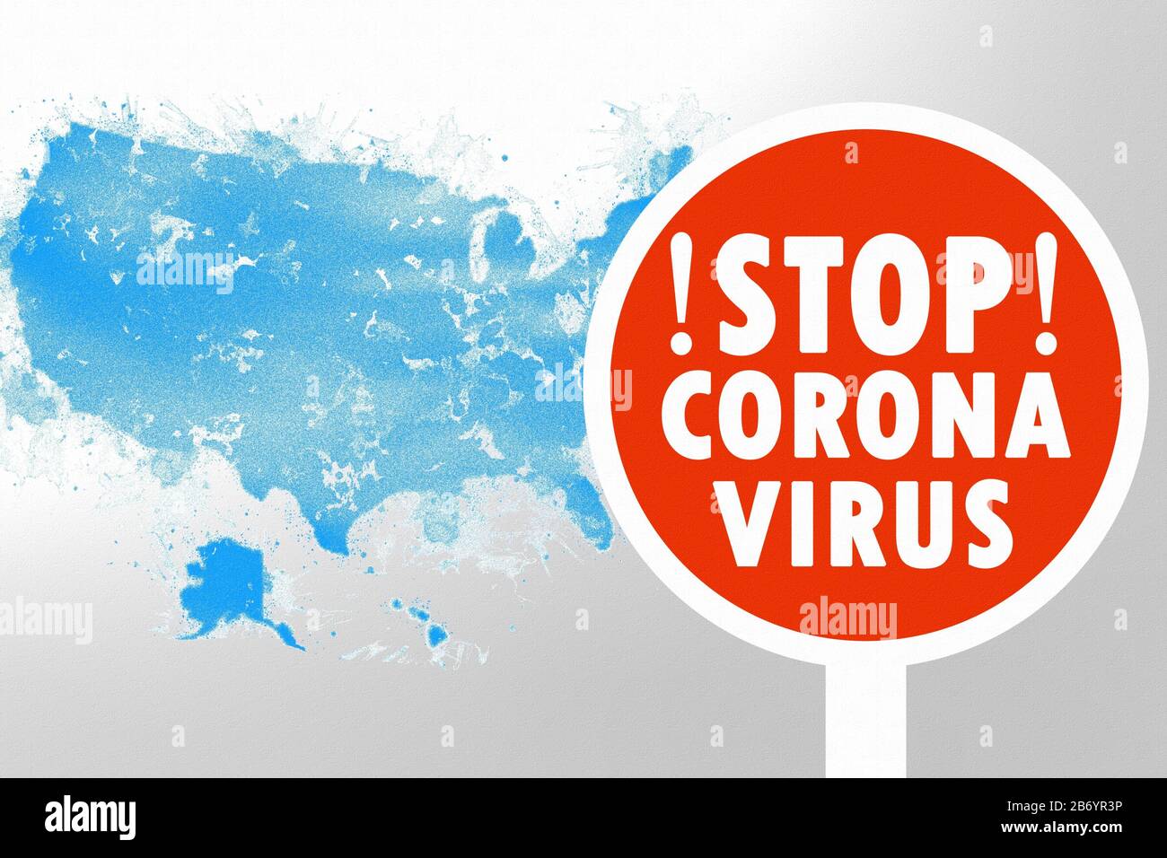 Coronavirus (COVID-19) health alert in USA. Covid 19 continues to spread around the globe - World Health Organization declares coronavirus a pandemic Stock Photo