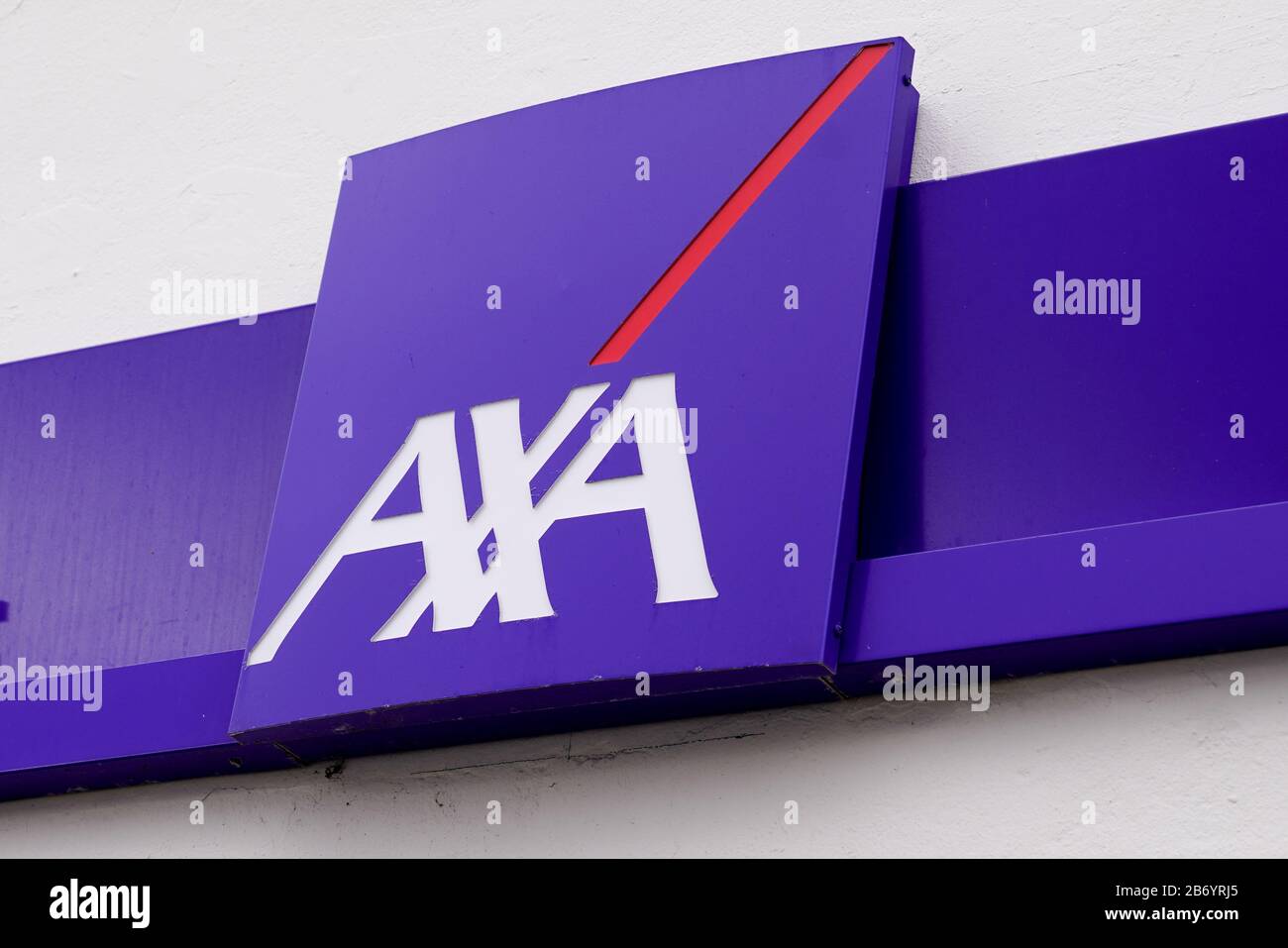 Bordeaux , Aquitaine / France - 01 15 2020 : axa logo store sign French ...