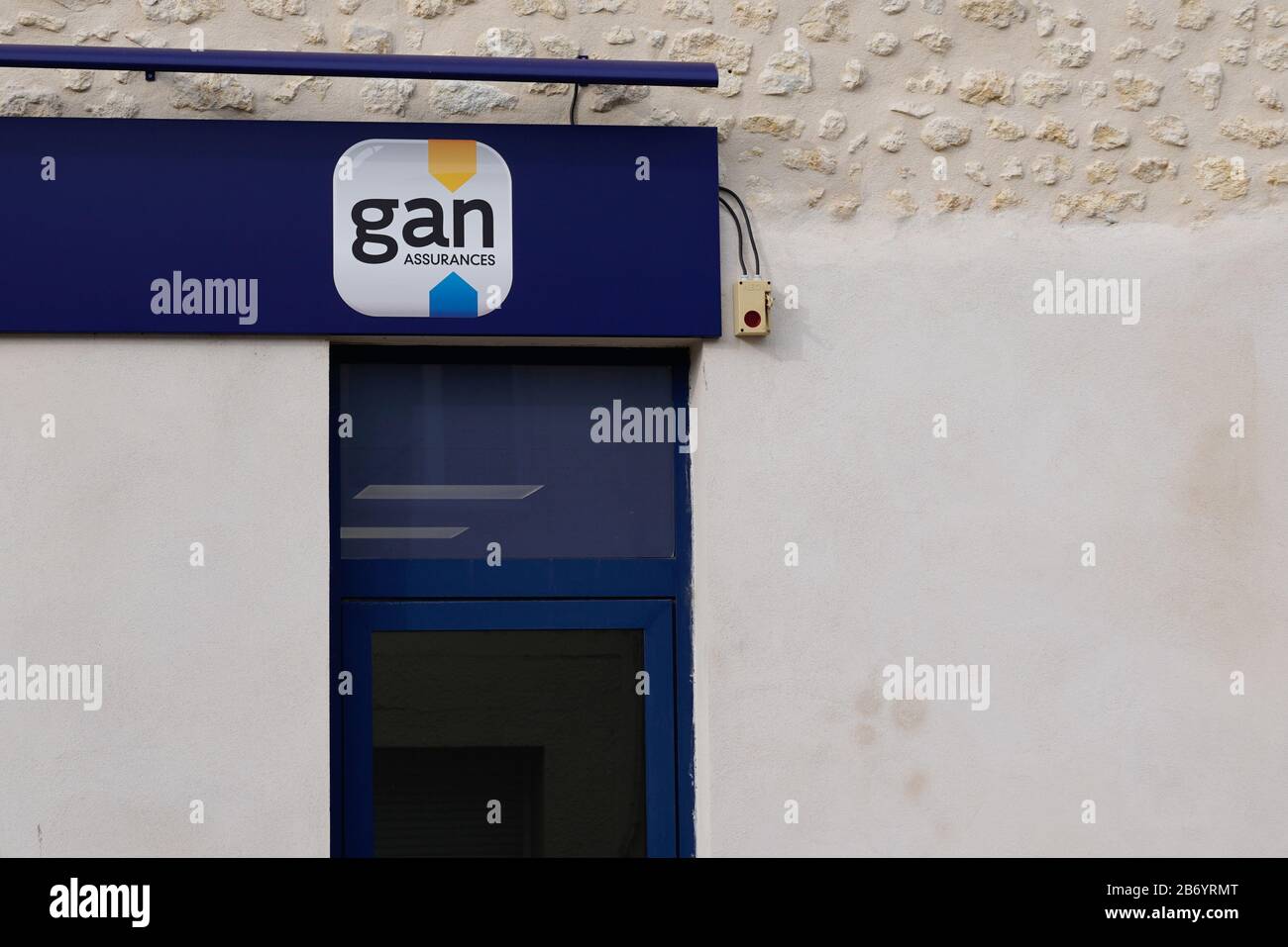 Bordeaux , Aquitaine / France - 01 22 2020 : Gan insurance sign logo on ...