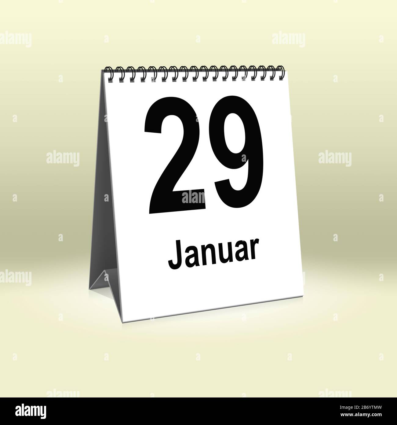 January calendar sheet hi-res stock photography and images - Page 17 - Alamy