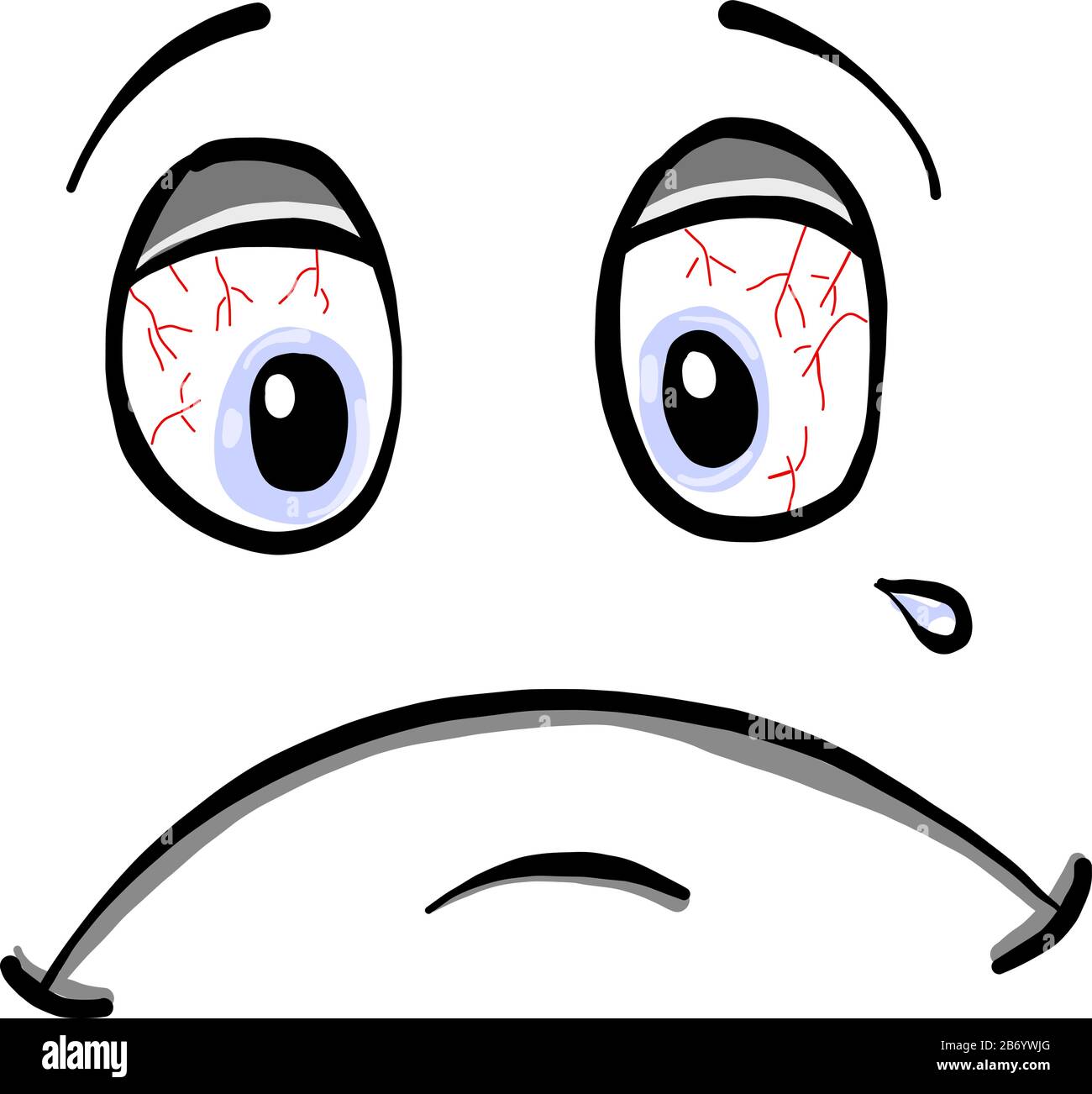 emoji faces expression sad mood surprise scared cartoon vector illustration  Stock Vector Image & Art - Alamy