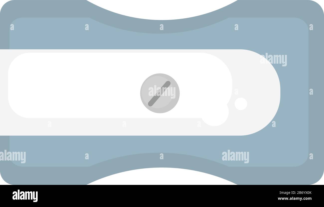 Sharpener for pencils, illustration, vector on white background. Stock Vector