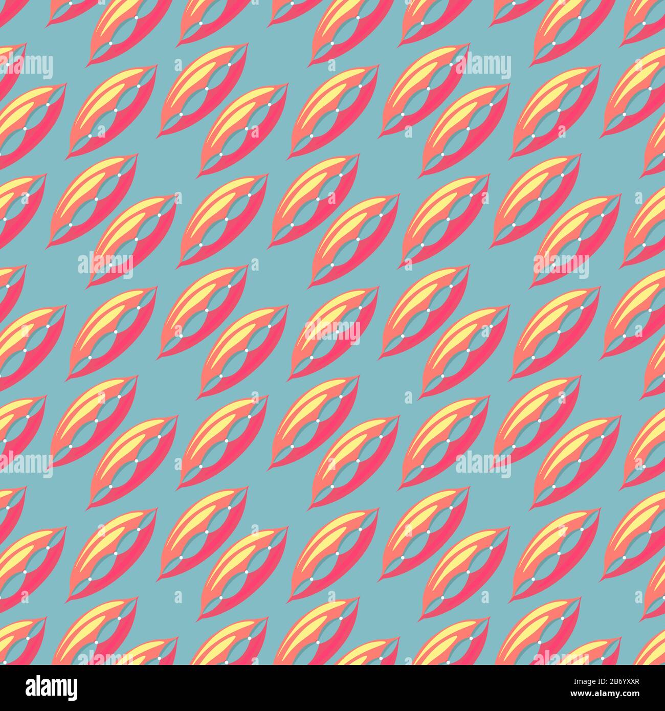 Pillows pattern, illustration, vector on white background. Stock Vector