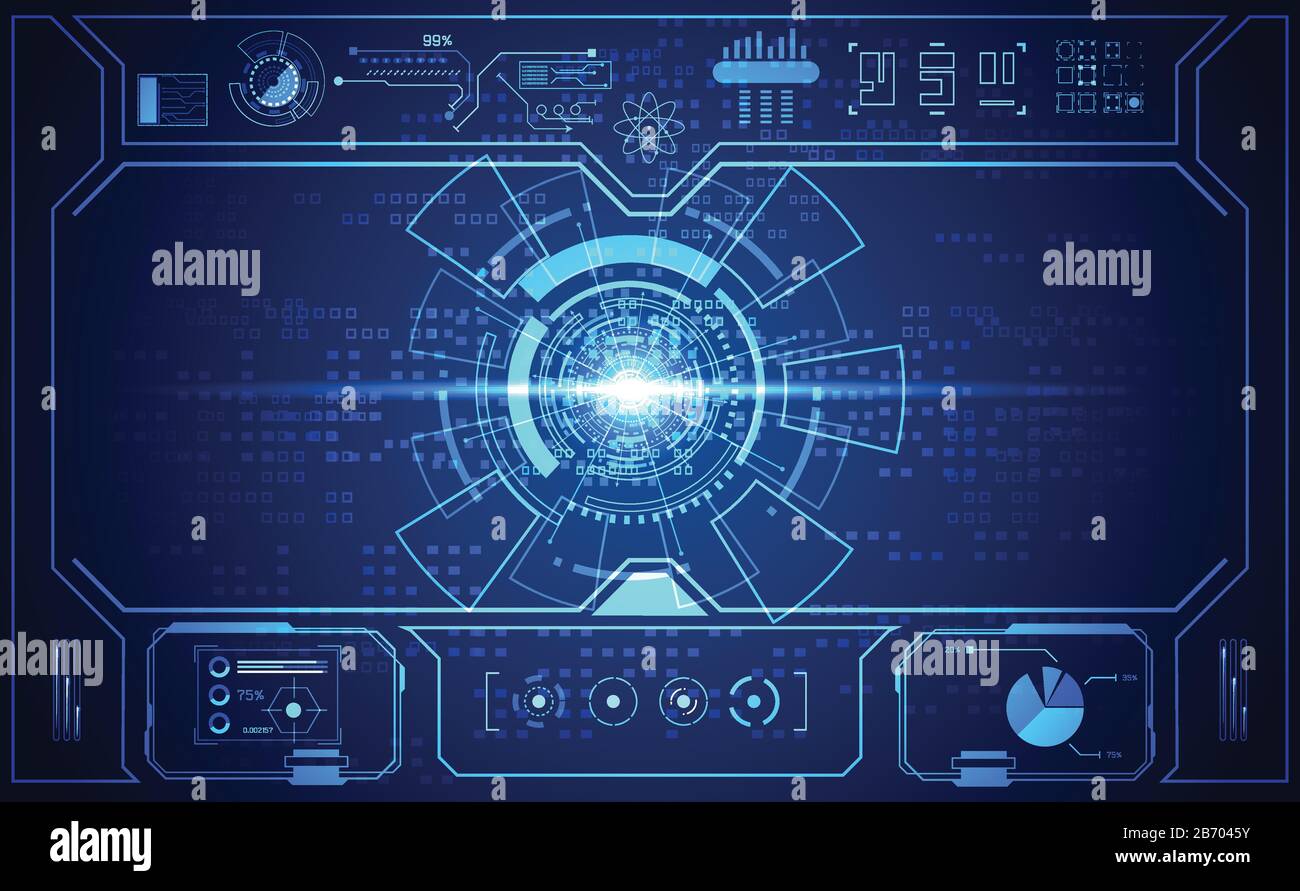abstract technology ui futuristic concept hud interface hologram ...