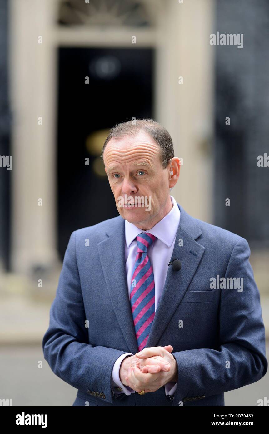 Norman Smith (BBC Assistant Political Editor) in Downing Street, London