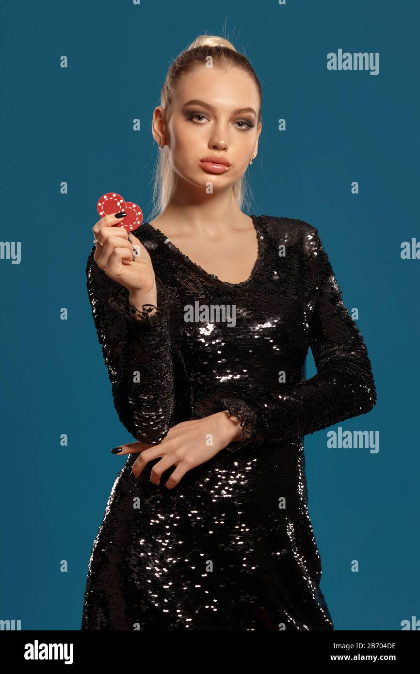 blue black sequin dress
