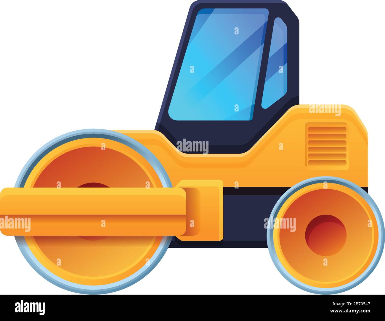 Road roller icon. Cartoon of road roller vector icon for web design  isolated on white background Stock Vector Image & Art - Alamy