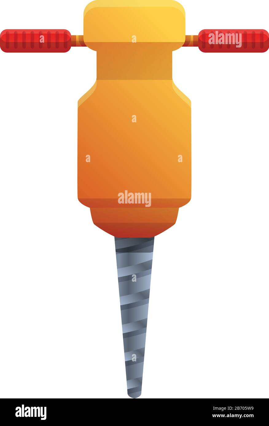 Hammer drill icon. Cartoon of hammer drill vector icon for web design