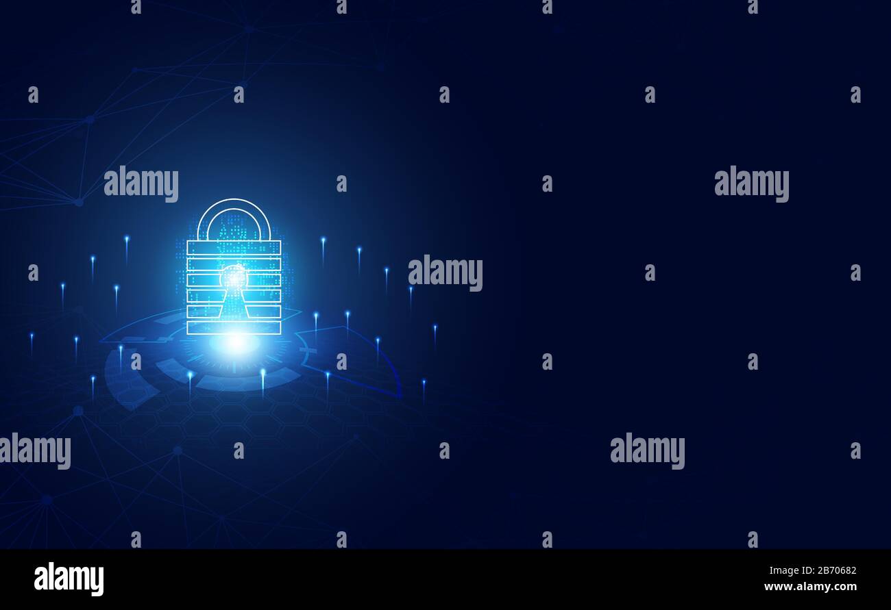 Hi tech lock Stock Vector Images - Alamy