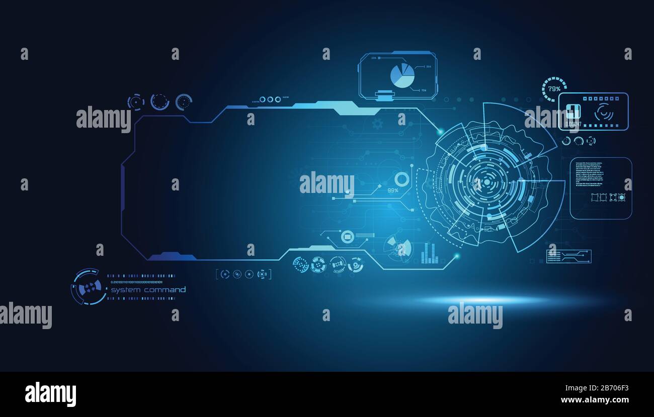 abstract technology ui futuristic concept hud interface hologram ...
