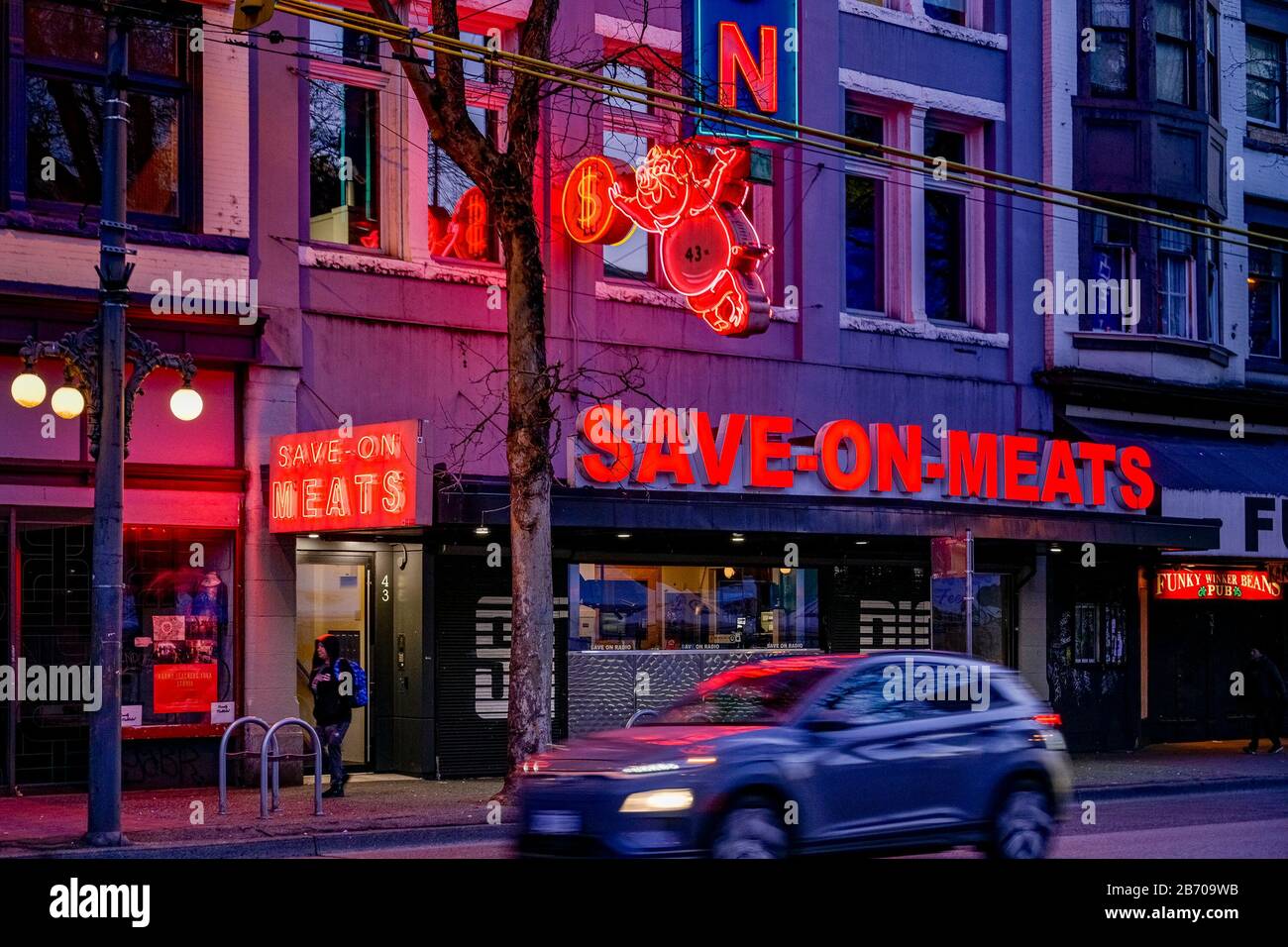 Save on Foods, Meat store, Vancouver, British Columbia, Canada Stock Photo
