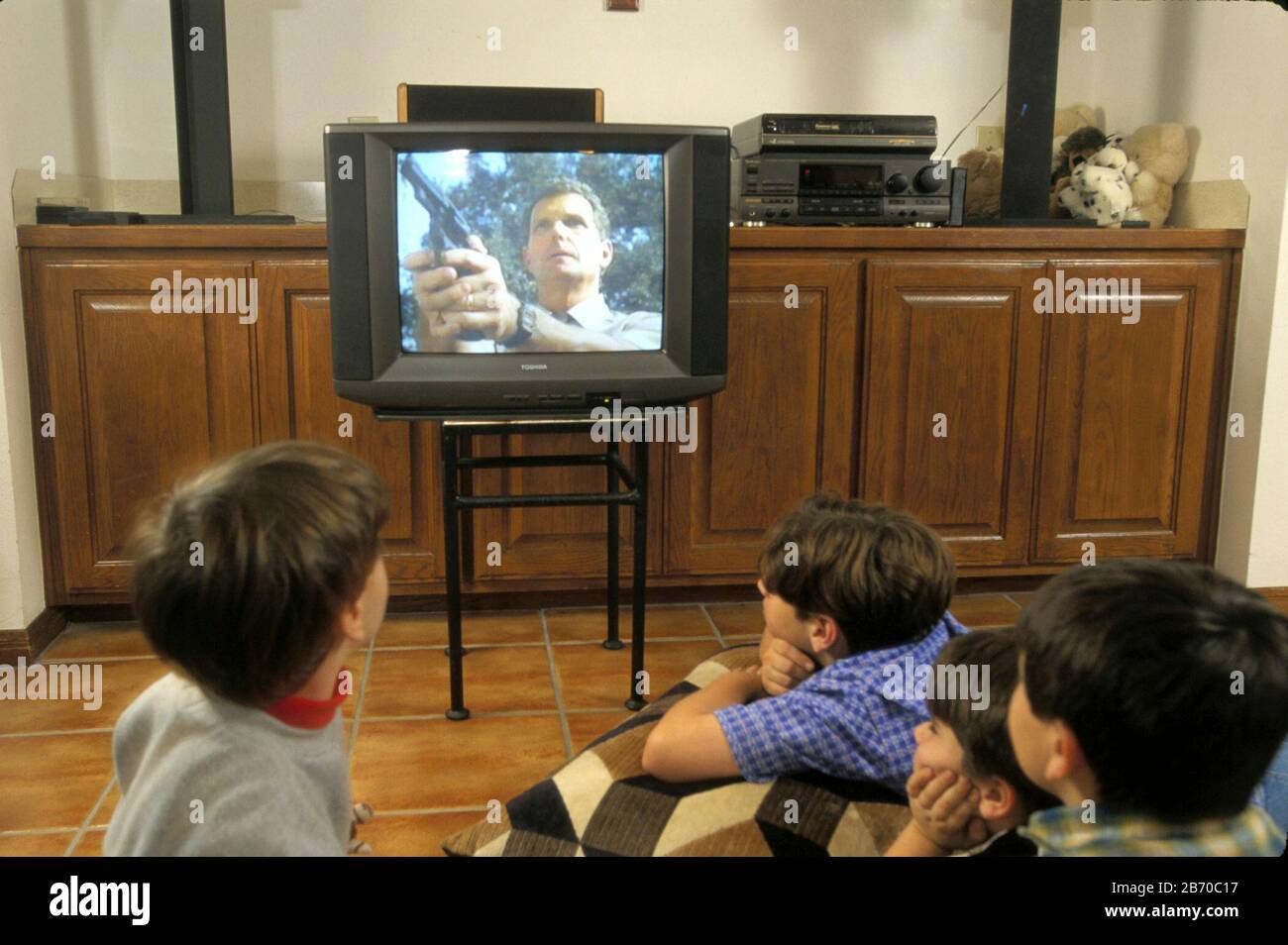 Kids Watching Violent Tv Show Mr C Bob Daemmrich Cdmm6669 Stock Photo Alamy Kids Watching Violent Tv Show Mr C Bob Daemmrich Cdmm6669 Stock Photo Alamy