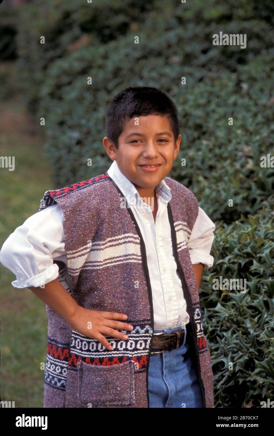 Mexican indian blanket vest hi-res stock photography and images