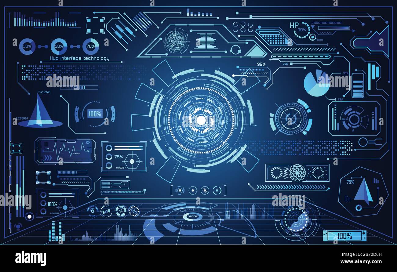 abstract technology ui futuristic concept hud interface hologram ...